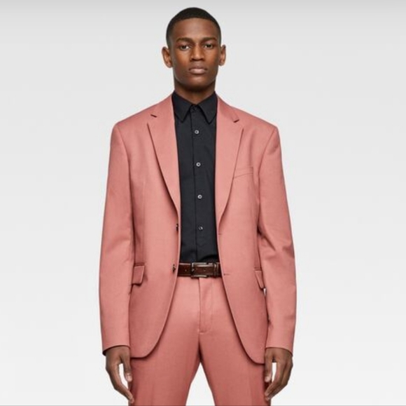 Zara Suits & Blazers Zara Jacket Blazer Pink Salmon Us 38 Poshmark